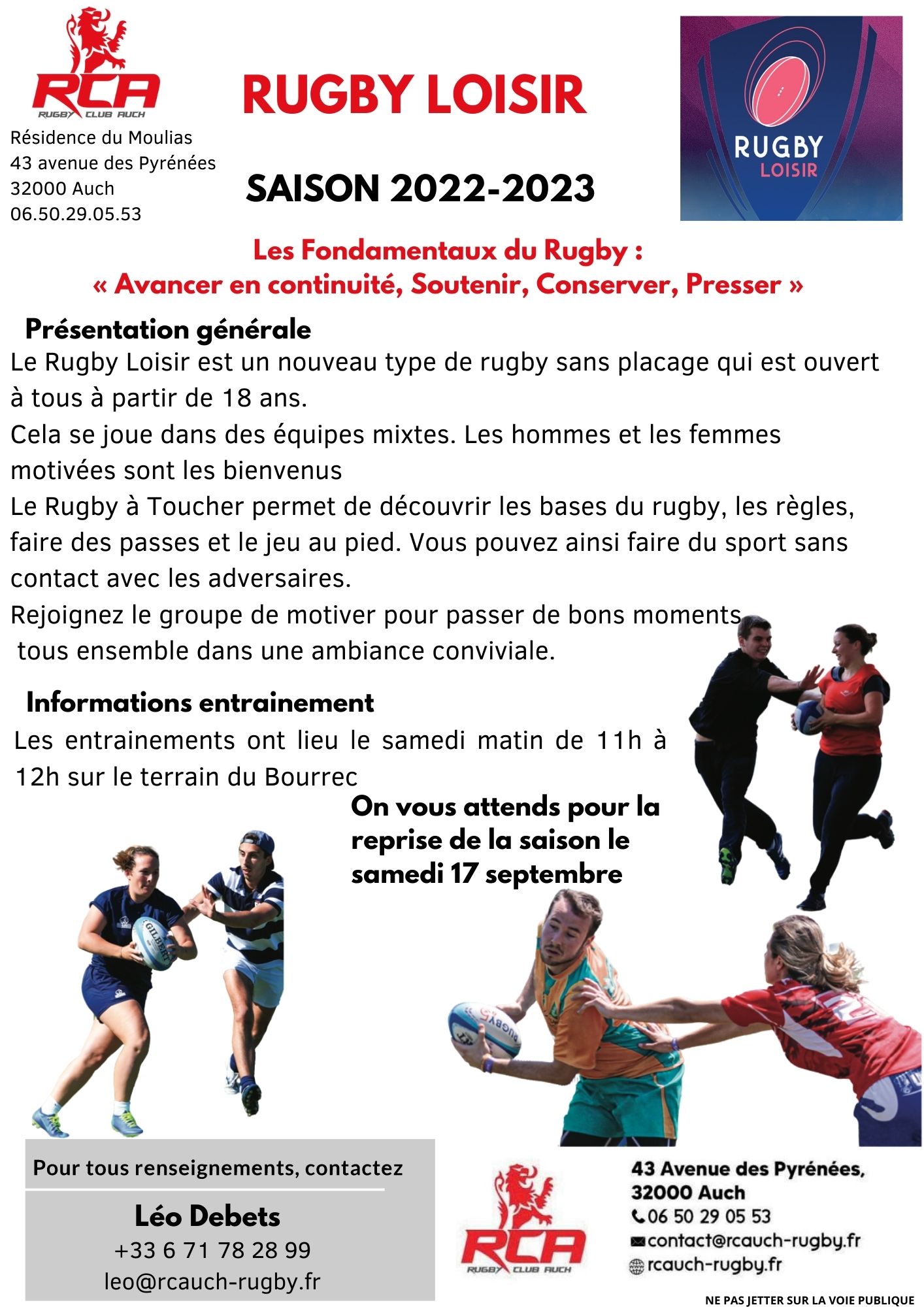 Tout au long de l'année, vous pouvez rejoindre cette section ! Image